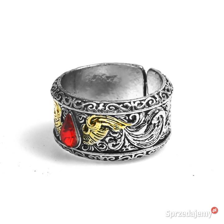 Blood Angels Rozmiar Regulowany Metal Pierścień Pozostałe