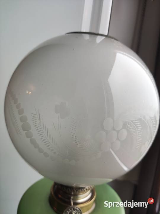 Stara francuska lampa naftowa XIX w 43 Antyki Kraków sprzedam