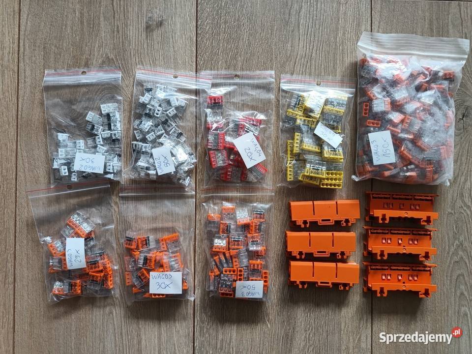 Szybkozłączka instalacyjna wago 5 na drut 5x25mm Szybkozłączki pomorskie Tczew