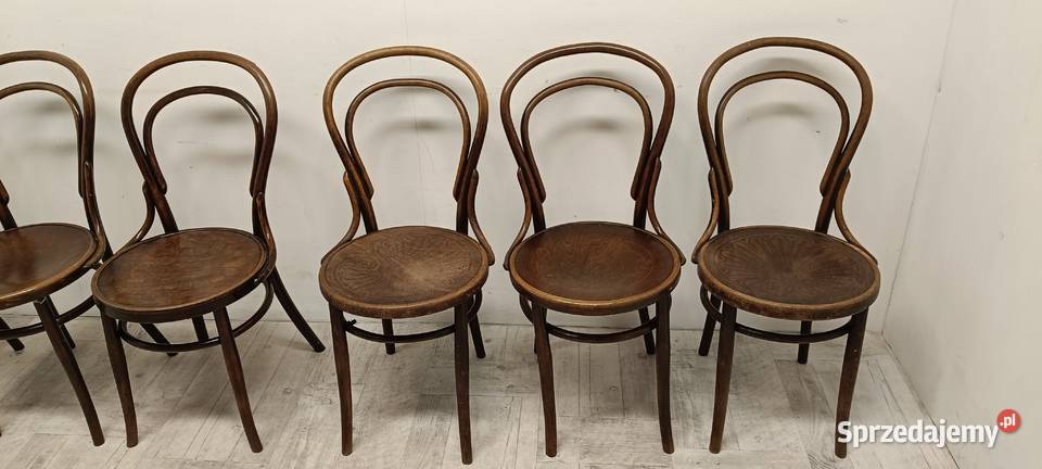 krzesło krzesła Thonet stare gięty buk A14 Radomsko