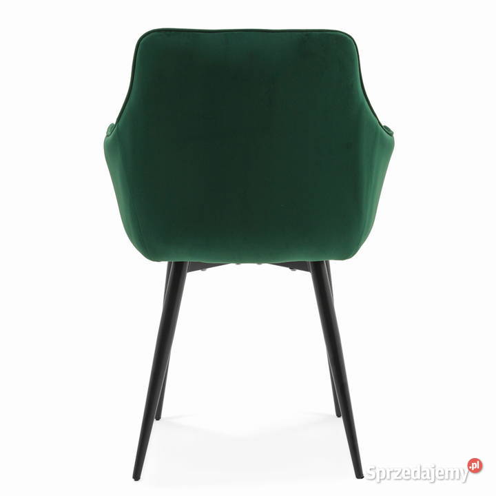 Krzesło Tapicerowane Quattro Butelkowa Zieleń 88cm Krzesła Tarchały Małe
