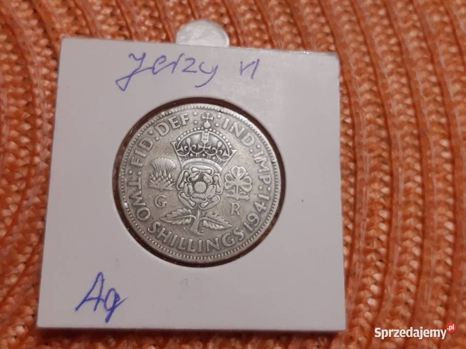moneta srebrna Wielkiej Brytanii z 1941r podlaskie