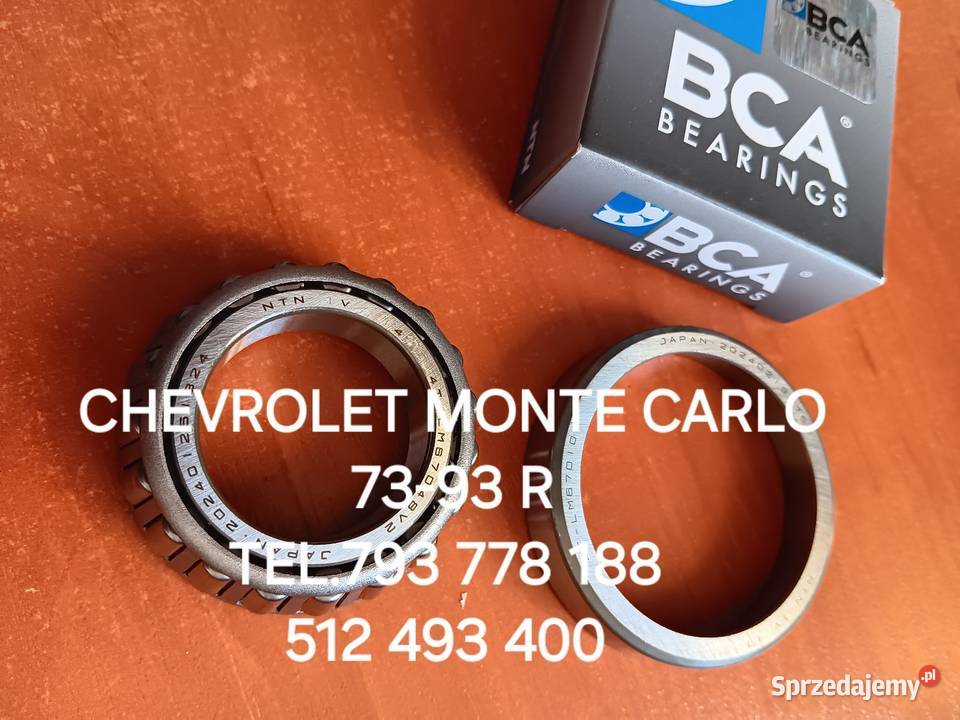 ŁÓŻYSKO PIASTY KOŁA WEWNĘTRZNE CHEVROLET MONTE Rok produkcji 1973 wielkopolskie Kawnice