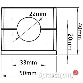 30x Obejma Pojedyncza 22mm Mocowanie Przewodów Solec Kujawski