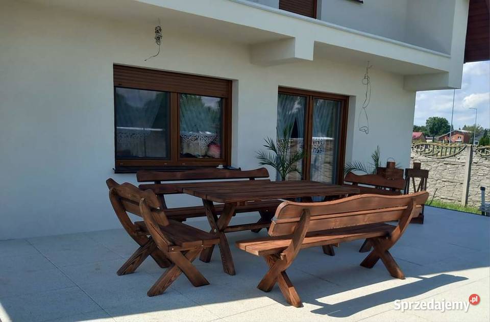 Meble ogrodowe z litego drewna Gdańsk