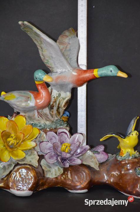 Porcelana Roceram Dzikie kaczki Ptaki wodne Środa Wielkopolska