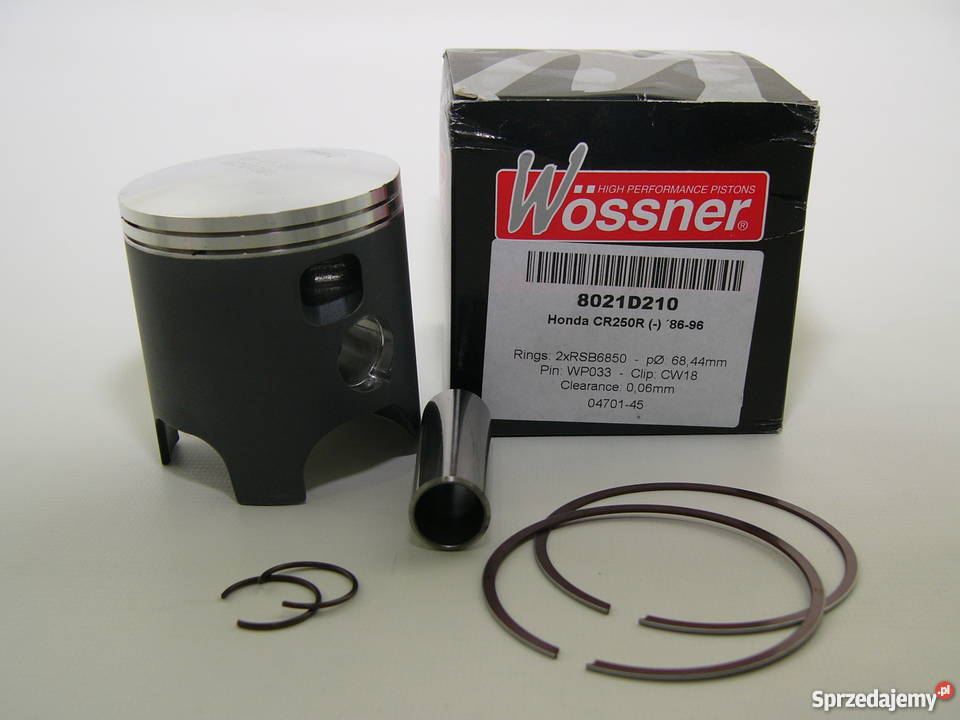 TŁOK komplet tłokowy WOSSNER 6844 mm CR 250 R Zabrze