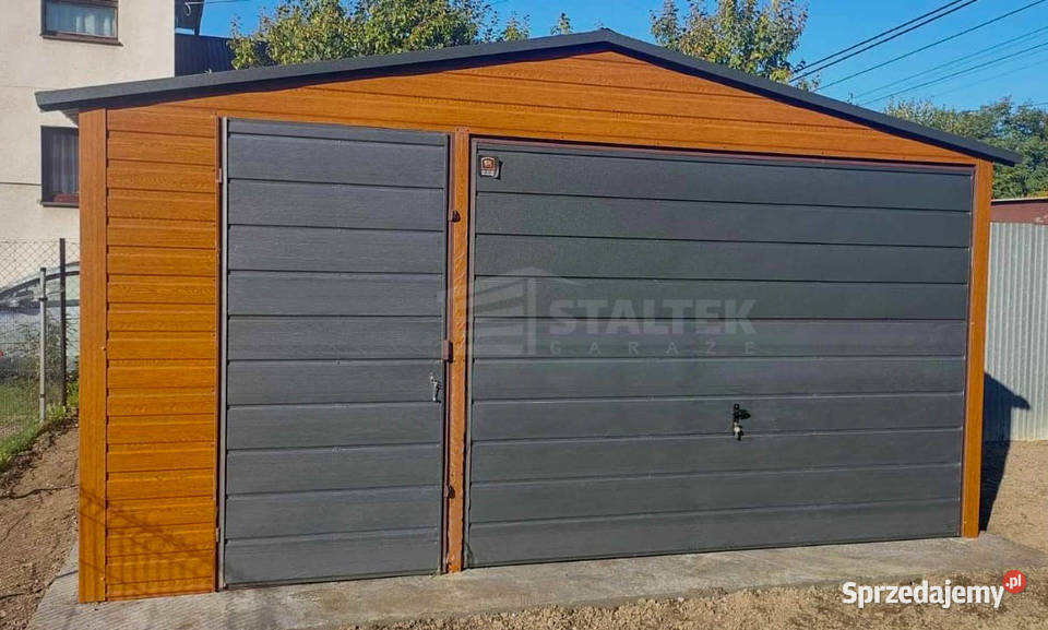 Garaż blaszany 5x5 Brama drzwi okno Dach ST118 śląskie Rybnik