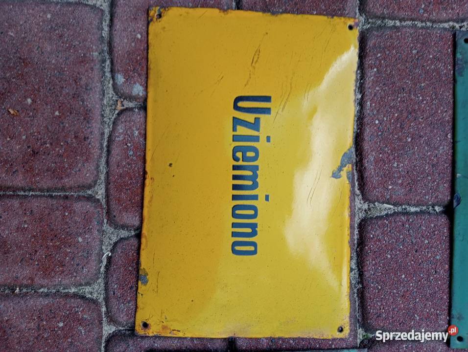 Stare emaliowane tablice informacyjne Ogrodzieniec sprzedam