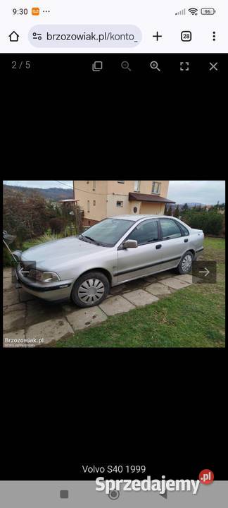 Volvo S40 sprowadzony Grabownica Starzeńska