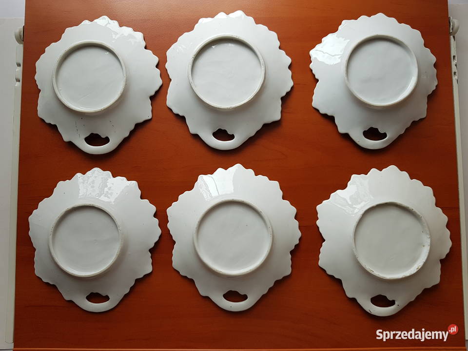 6 x stare porcelanowe konfiturówki w kształcie śląskie Dąbrowa Górnicza