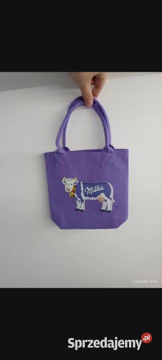 Torebka filcowa Milka Torby i torebki Moda i Styl Szczecin