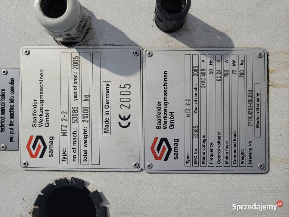 SAMAG MFZ 22 numer 53085 Wrocław sprzedam