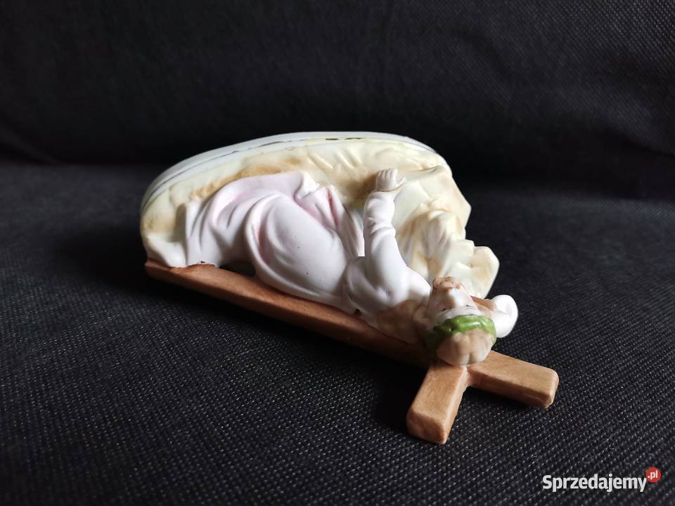 Stara przedwojenna figurka Jezus pod Krzyżem Katowice
