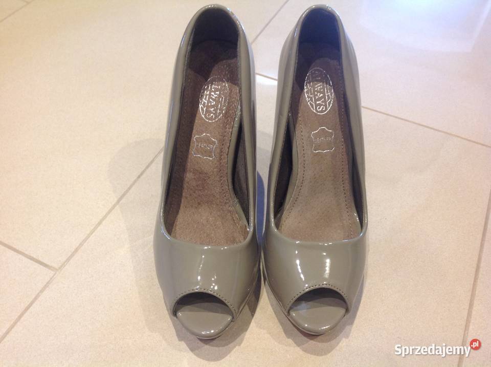 Buty szpilki na koturnie skórzane damskie r 36 j Nowa Sól