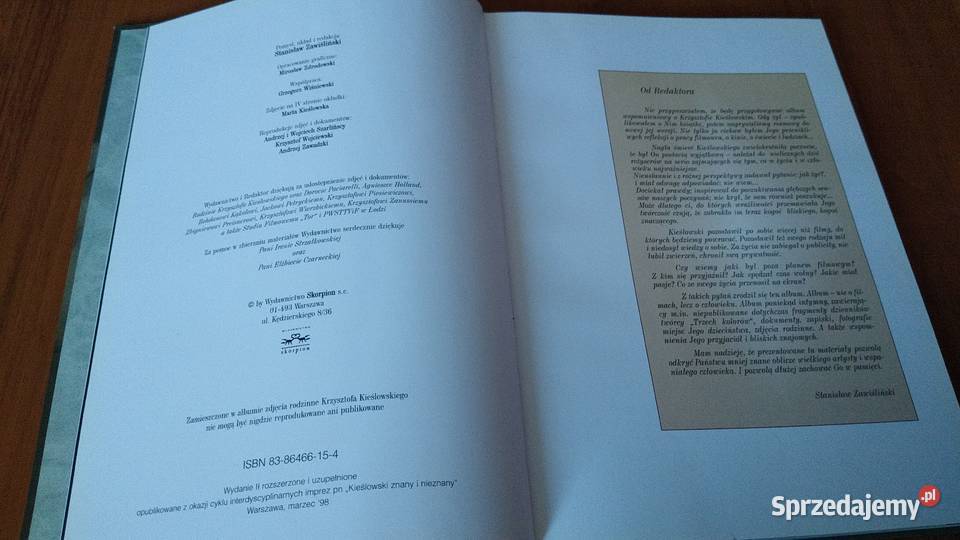 Kieślowski album Stanisław Zawiśliński tekst Gdańsk