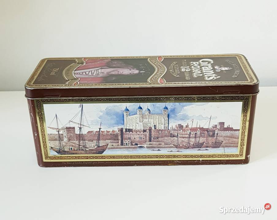 Stara puszka pudełko whisky Ruda Śląska sprzedam