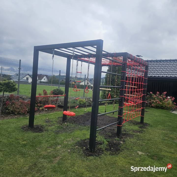 SIŁOWNIA OGRODOWA PLAC ZABAW METALOWY MAŁPI GAJ