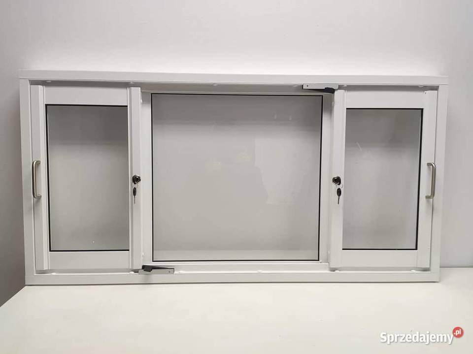 okno do kontenera w ramie 10 przesuwne w bok z