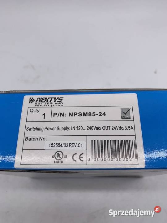 Nextys NPSM85 Zasilacz 24V 85W Warszawa