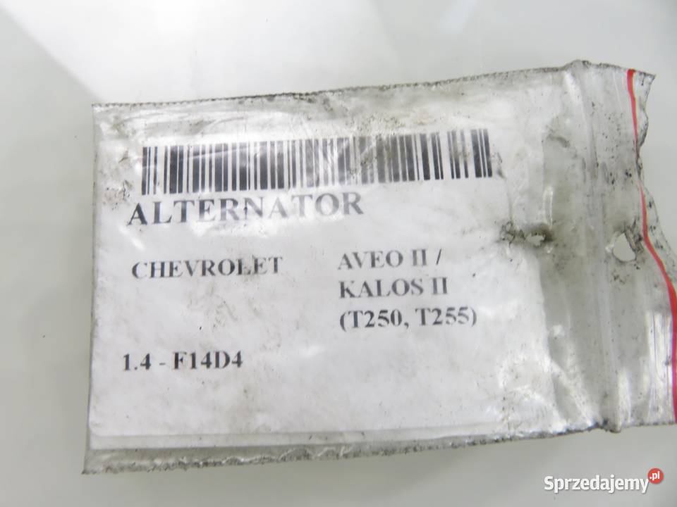 ALTERNATOR CHEVROLET AVEO II 14 101 F14D4 osobowe