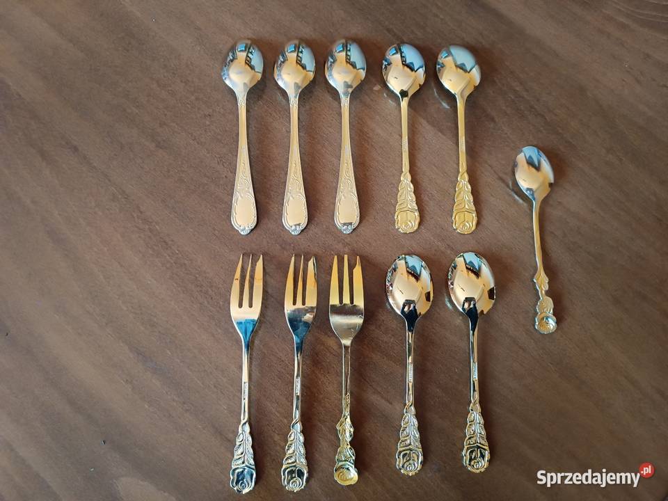 Zestaw 8 z łyżeczki i 3 z widelce deserowe Szczyrk