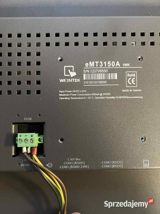 Panel Operatorski Weintek eMT3150A Pozostałe łódzkie Bratoszewice