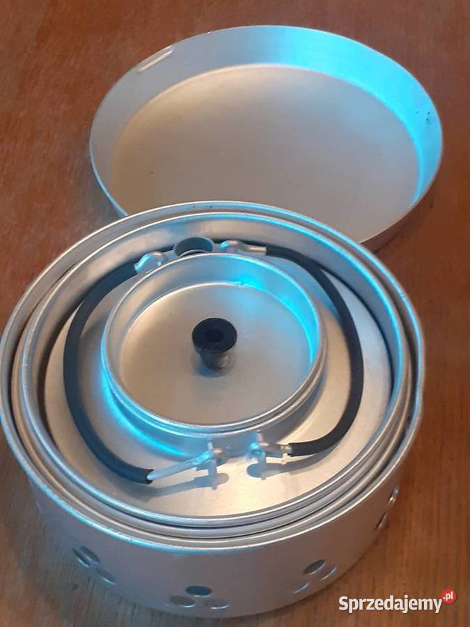 Zestaw garnków turystycznych biwakowych PRL Sprzęt kuchenny