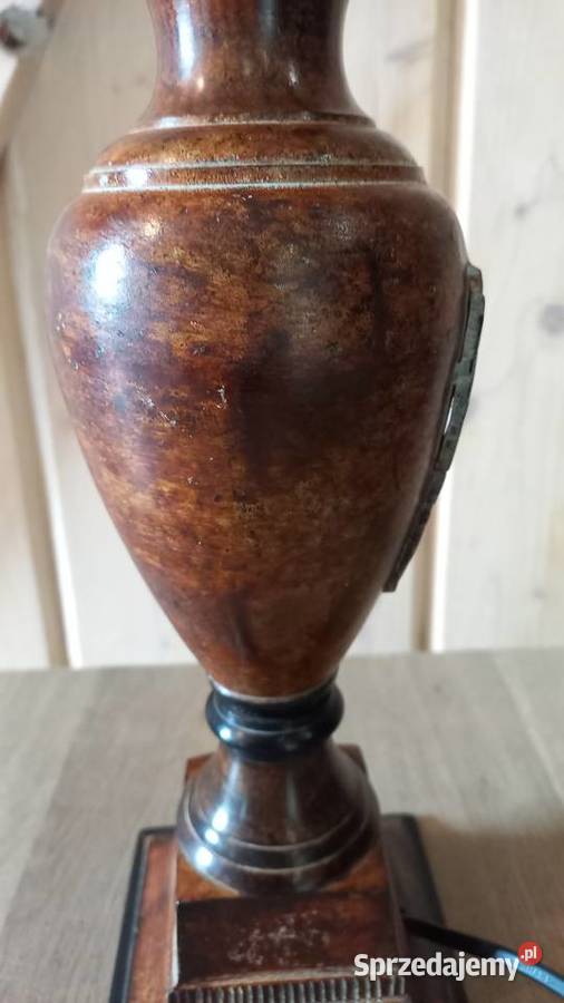 Lampka metalowa ciężka Stołowa Gabinetowa Nocna