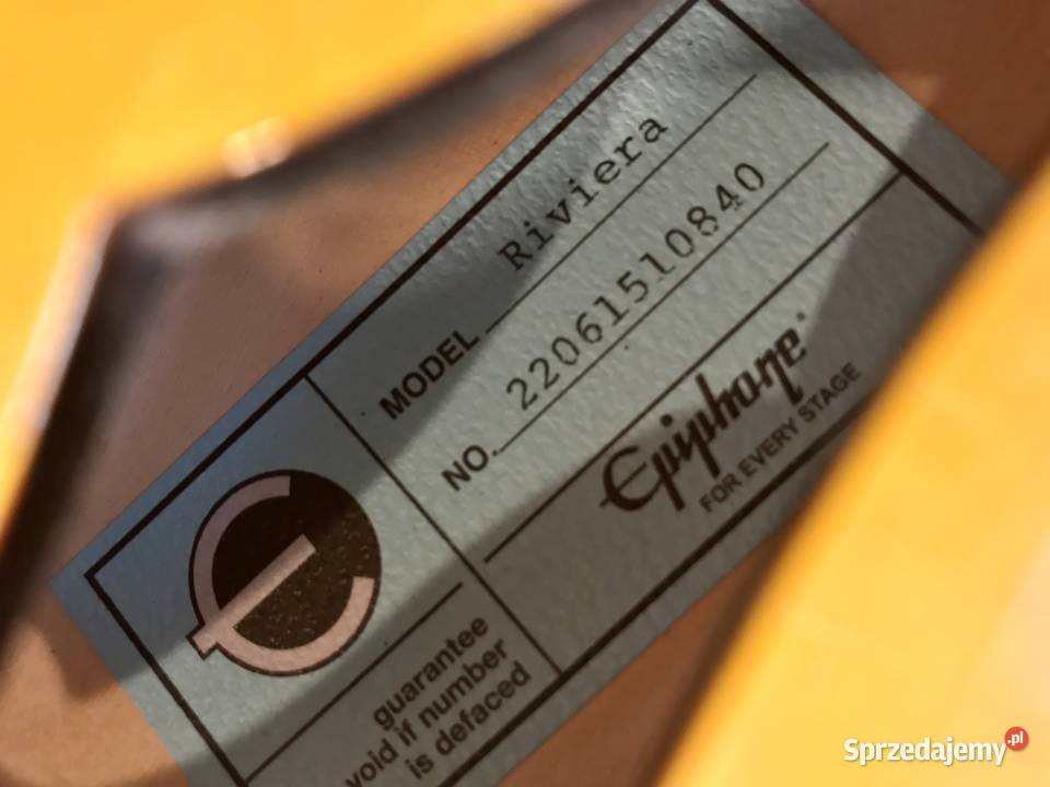 Epiphone Riviera Frequensator Royal Tan gitara mazowieckie