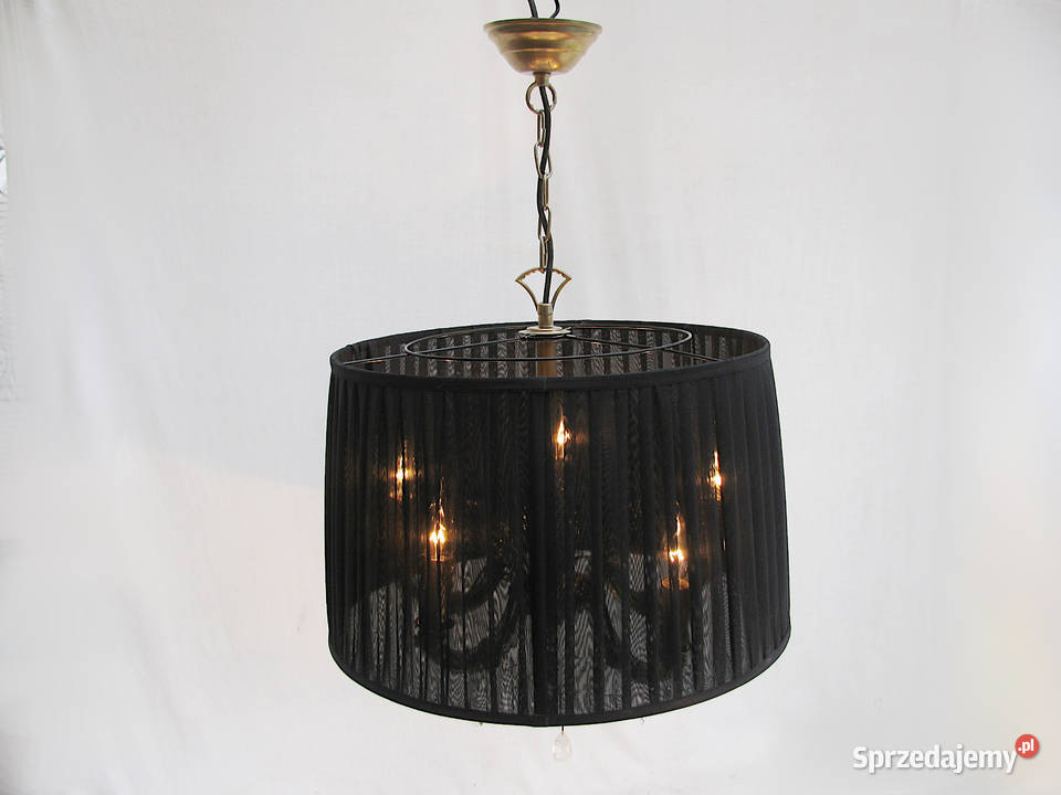 Lampa wisząca czarna kryształki II Lampy wiszące sprzedam