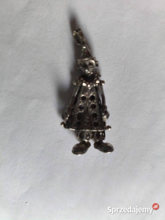 Wisiorek Pajacyk Srebro Vintage podlaskie sprzedam