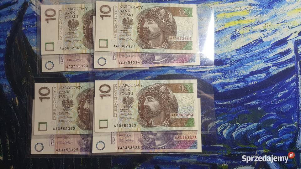 Zestaw 10 20 złotych 2012 s AA UNC Warszawa sprzedam