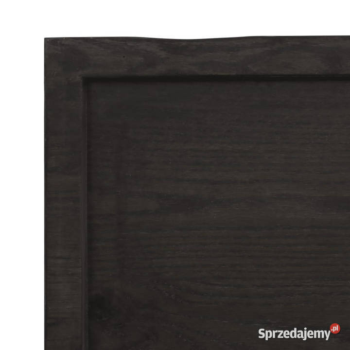 Blat stołu ciemnobrązowy 120x60x26 lite drewno