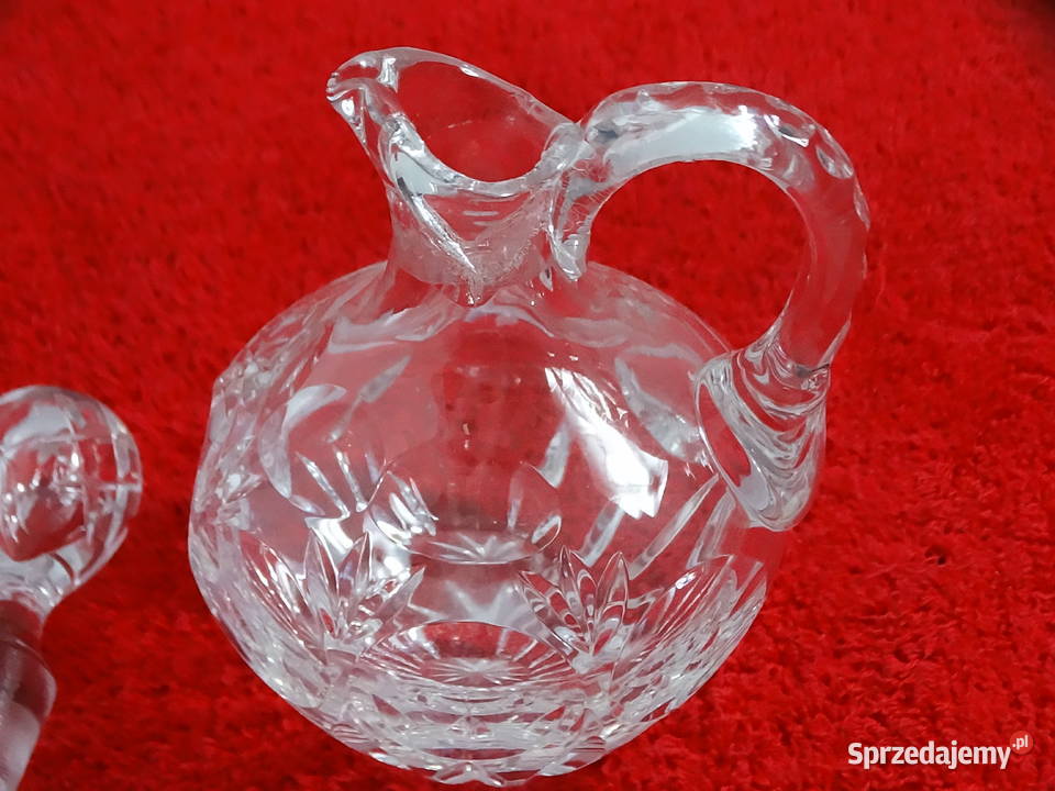 Unikalny Kryształowy KarafkoDzbanek Vintage Biłgoraj