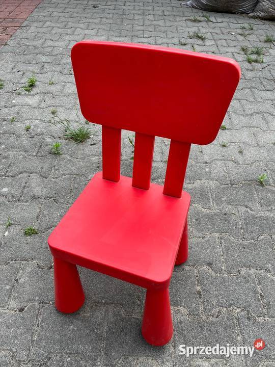 Krzesełko dziecięce IKEA MAMMUT czerwone mazowieckie Warszawa
