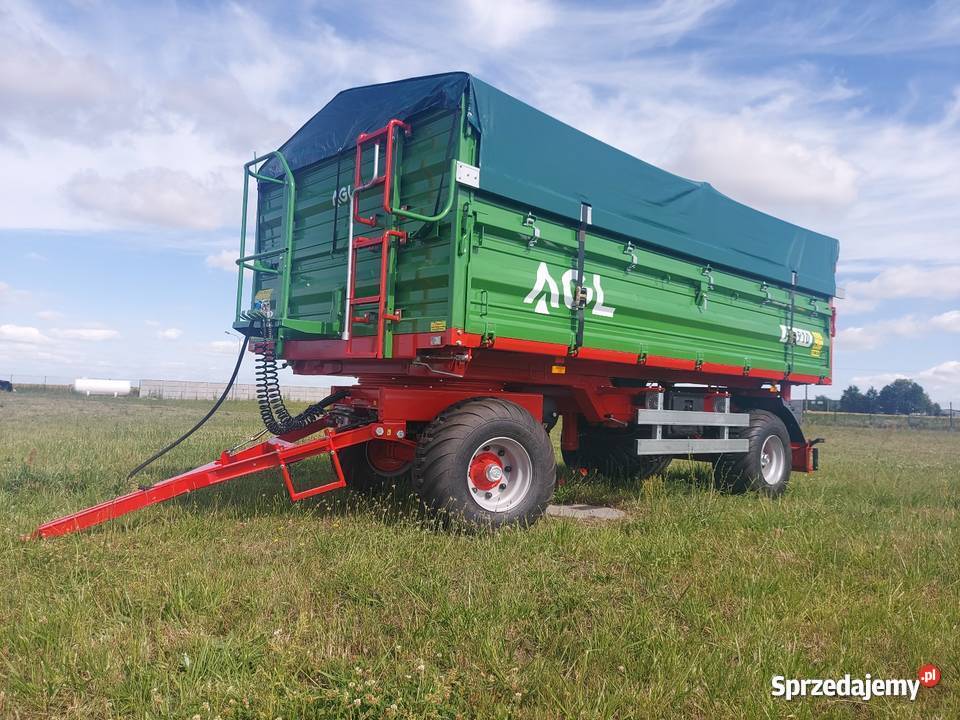 Przyczepa Rolnicza Dwuosiowa AGL AT910 10ton Grabica