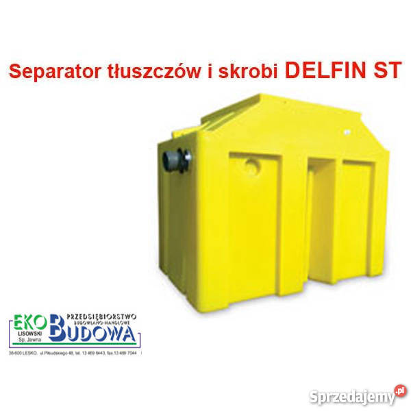 Separator tłuszczów DELFIN ST 4 - przepływ 4l/s lub większe