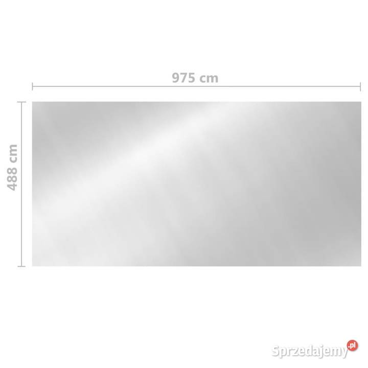 Pokrywa na basen srebrna 975 x 488 PE WM93100 Warszawa