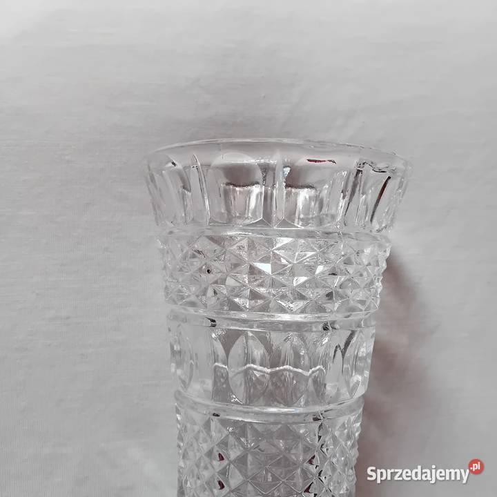Wazon kryształowy Lausitzerglas lat 60ych XX w wielkopolskie Koźminek sprzedam