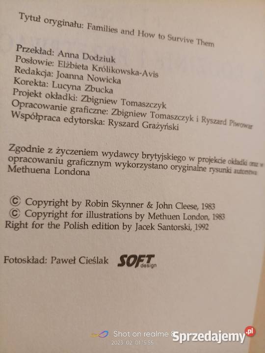 Żyć w rodzinie i przetrwać Skynner książki Warszawa sprzedam