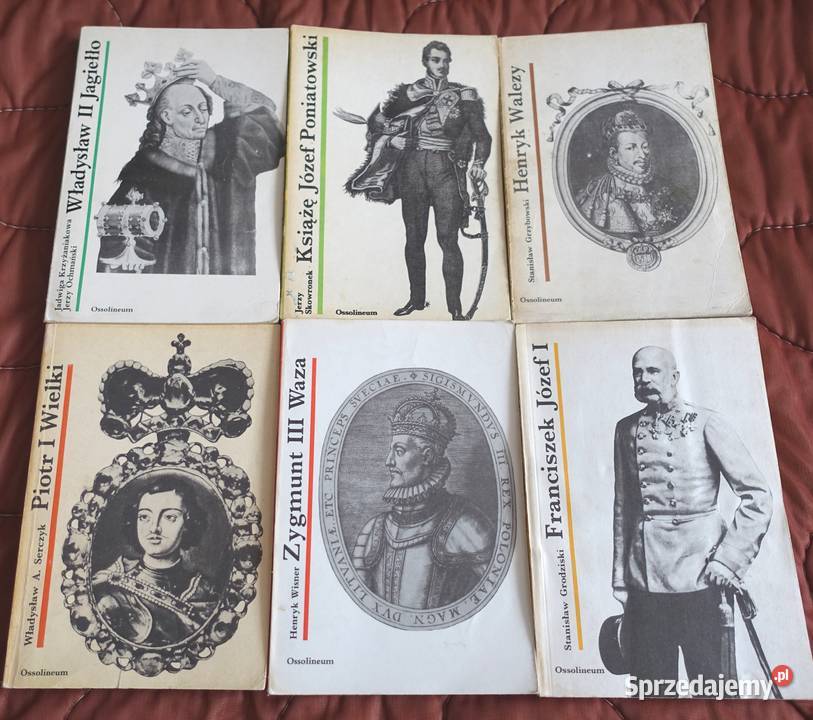 Pakiet 6X Biografie Ossolineum Jagiełlo Kętrzyn
