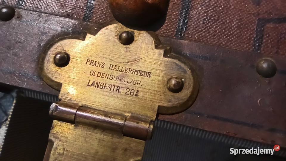 Stary duży kufer podróżny Antyki, Sztuka, Kolekcje Wrocław sprzedam