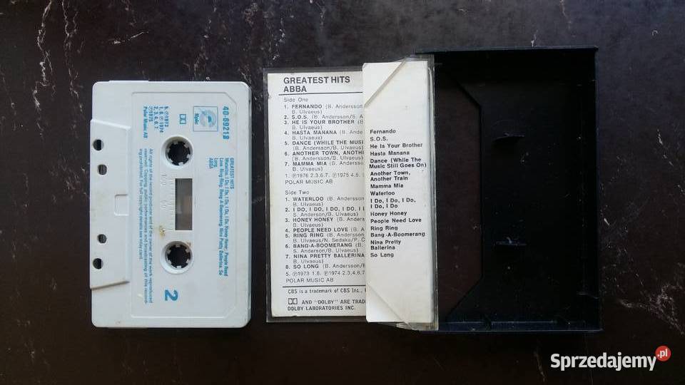 Kasta magnetofonowa Abba Greatest hits Wyd Epic Siemiatycze