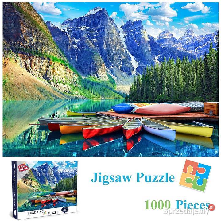 Puzzle 1000 el Huadada krajobraz kajaki jeziora