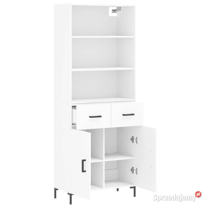 Witrynka biała 695x34x180 materiał