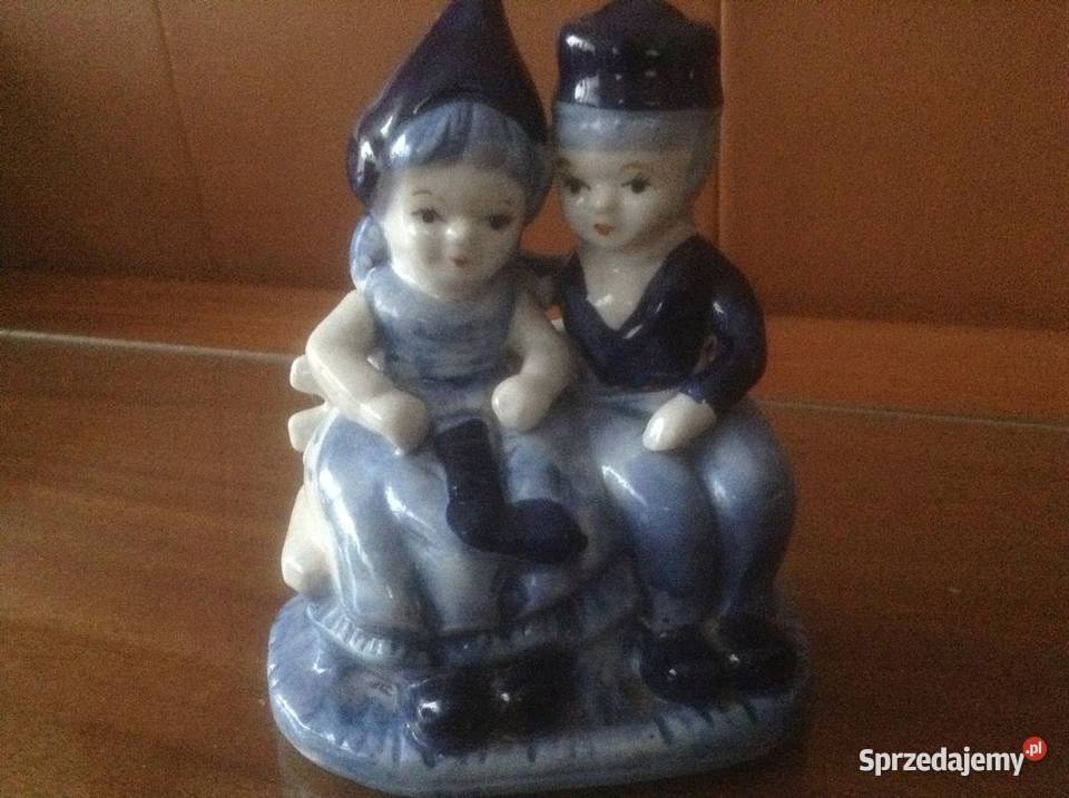 Stara figurka porcelanowa ręcznie malowana Para Opole