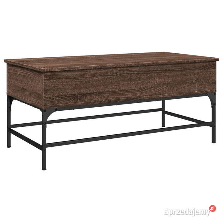 Stolik kawowy brązowy dąb 100x50x45 WM845400