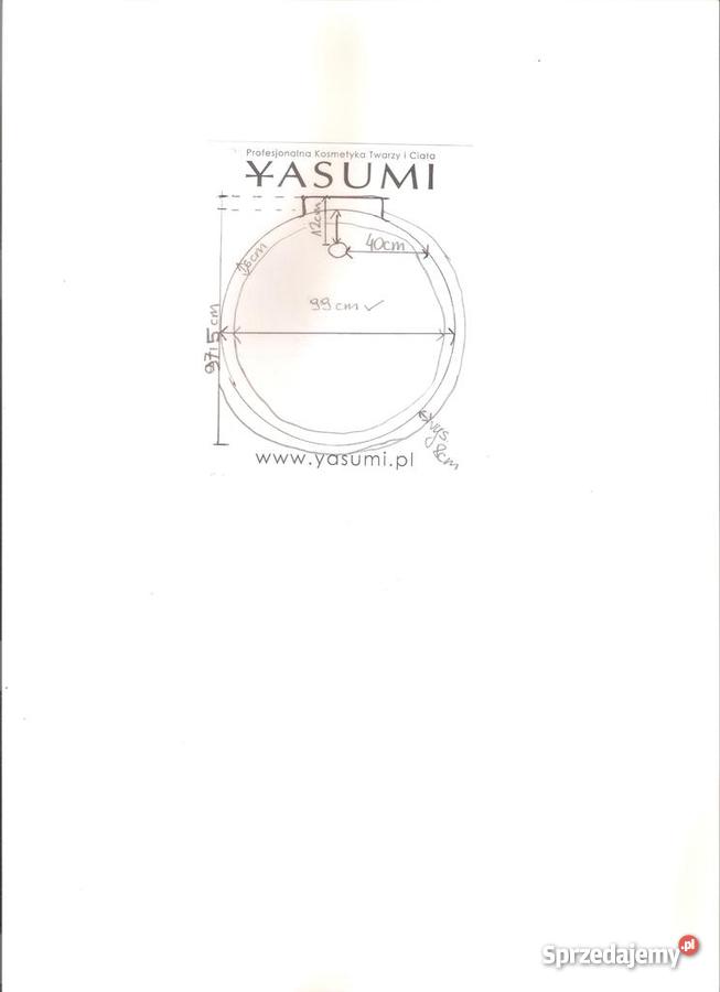 brodzik przyścienny okrągły średnica 90 Nowa Iwiczna