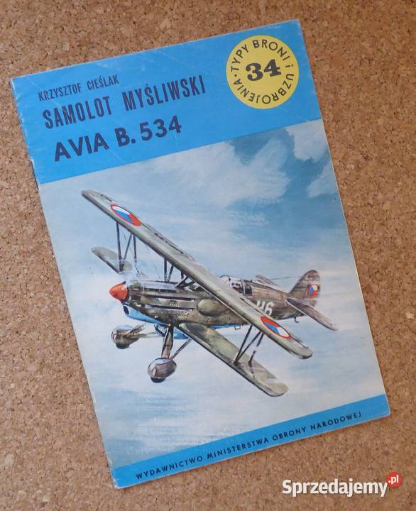 W Samolot myśliwski Avia B 534 TBiU militaria, broń, wojskowość sprzedam
